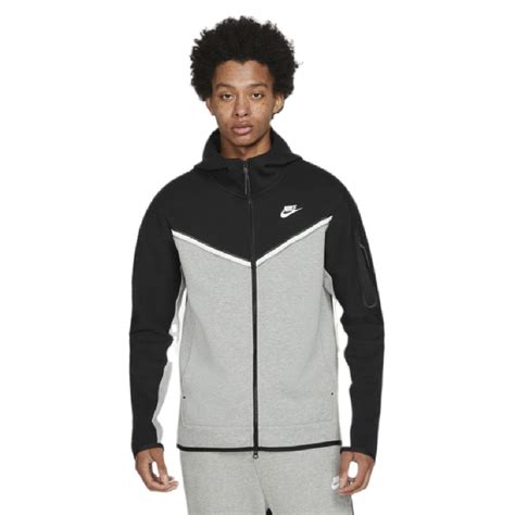 nike tech zwart met grijs|Nike tech pak.